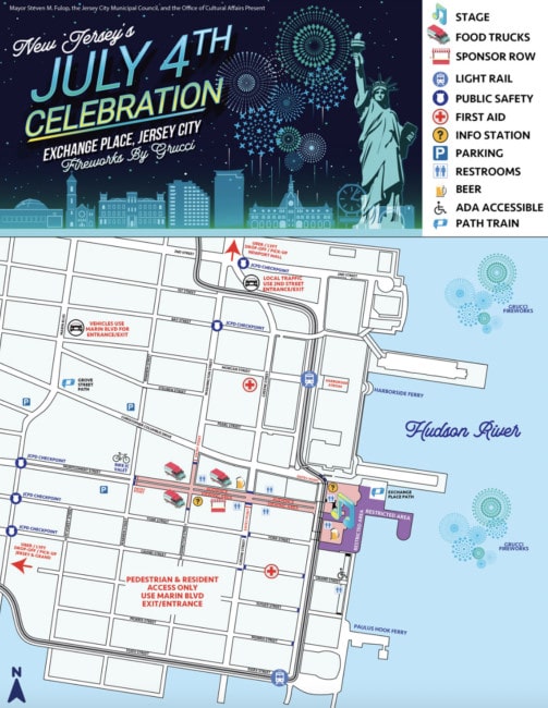 jersey city fourth of july fireworks location 2022