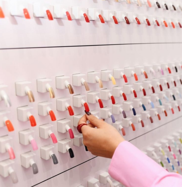 glosslab color polish wall nail salon