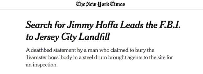 jimmy hoffa jersey city fbi investigation new york times