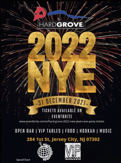 New Years Eve 2022 Events Hard Grove Jersey City