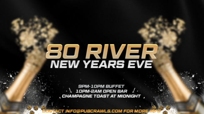New Years Eve 2022 Events 80 River Bar