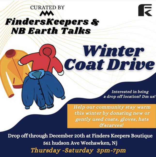 Winter Coat Drive Finders Keepers NB Earth Talks