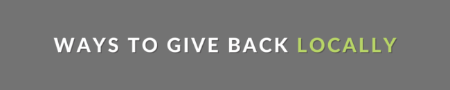 Website Divider Button Ways To Give Back Locally
