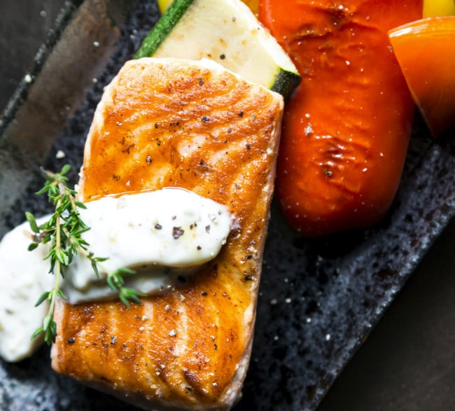 salmon entree penthouse tavern hoboken