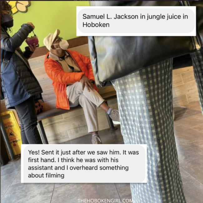 samuel l jackson spotting hoboken 