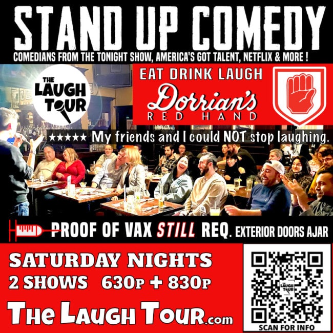 dorrians red hand jersey city stand up comedy