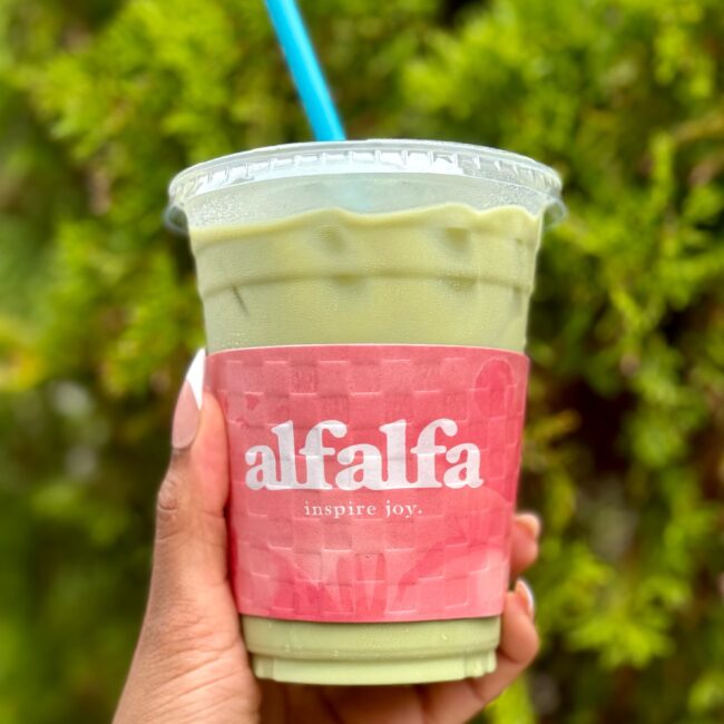 Alfalfa Iced Matcha Latte