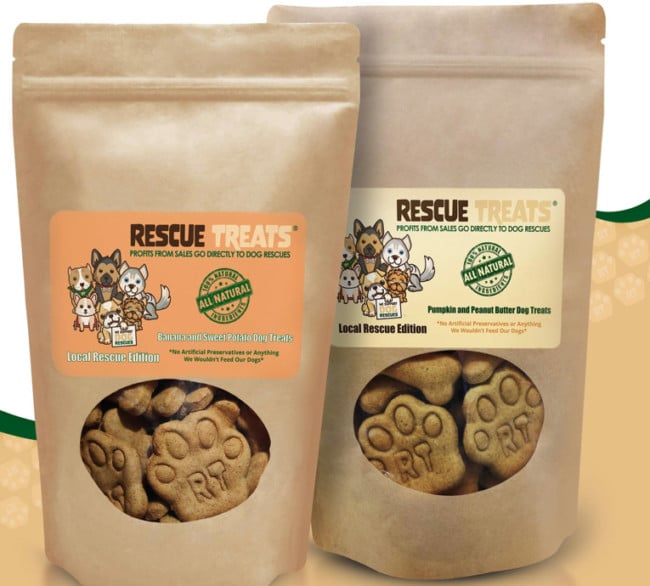 rescue treats dog treats bags