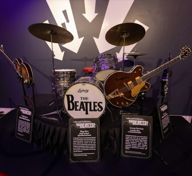 beatles drum set guitar museum