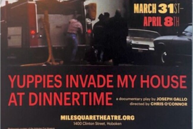 yuppies invade my house dinnertime mile square theatre hoboken