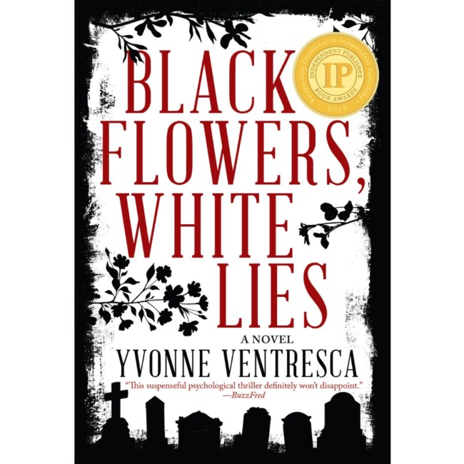 author yvonne ventresca hoboken new jersey black flowers white lies book
