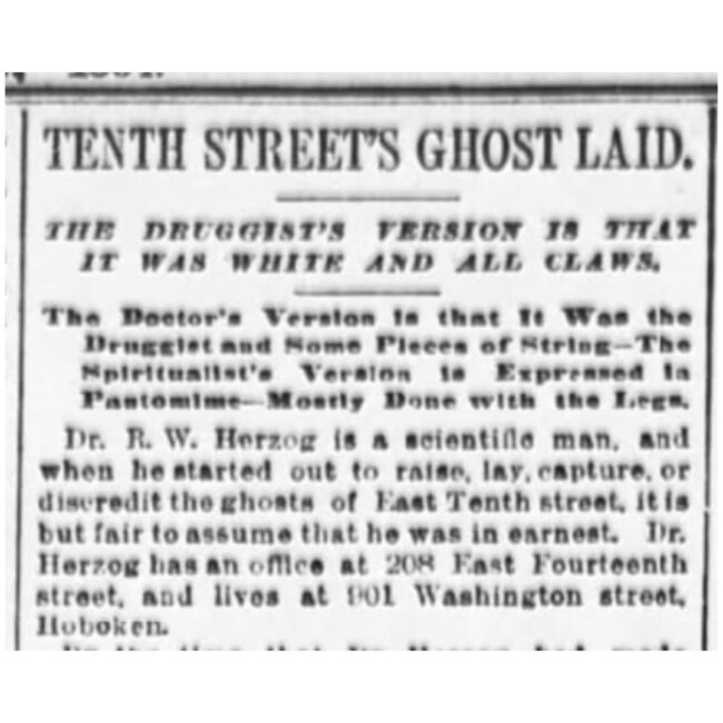 ghostbuster hoboken history
