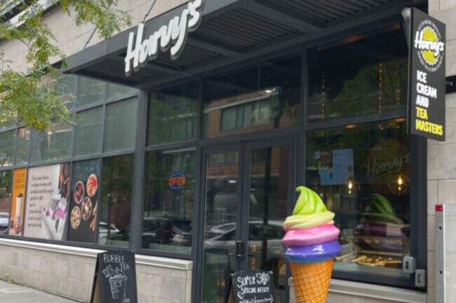 harvys jersey city ice cream tea shop