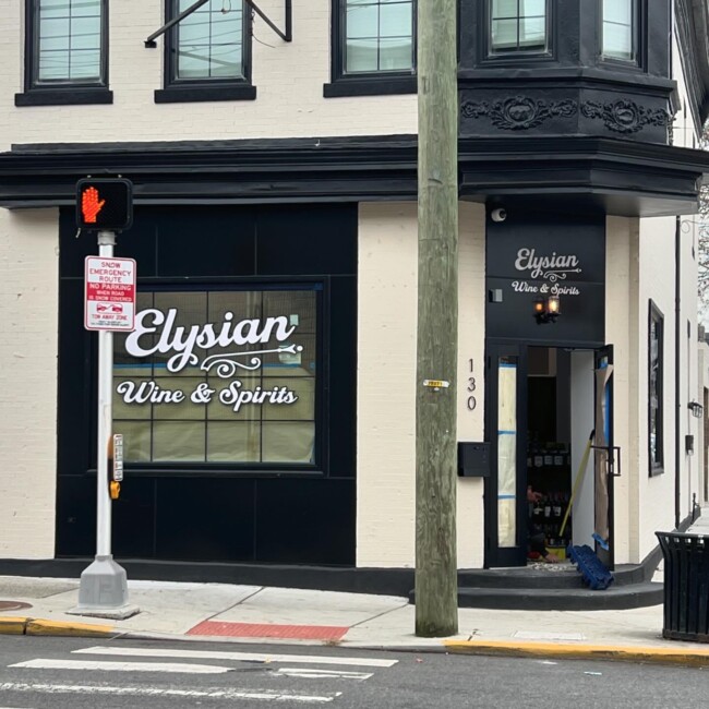 elysian wine and spirits storefront