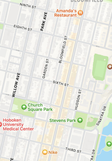 apple maps hoboken error