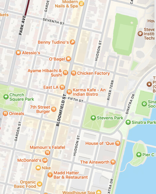 apple maps hoboken error