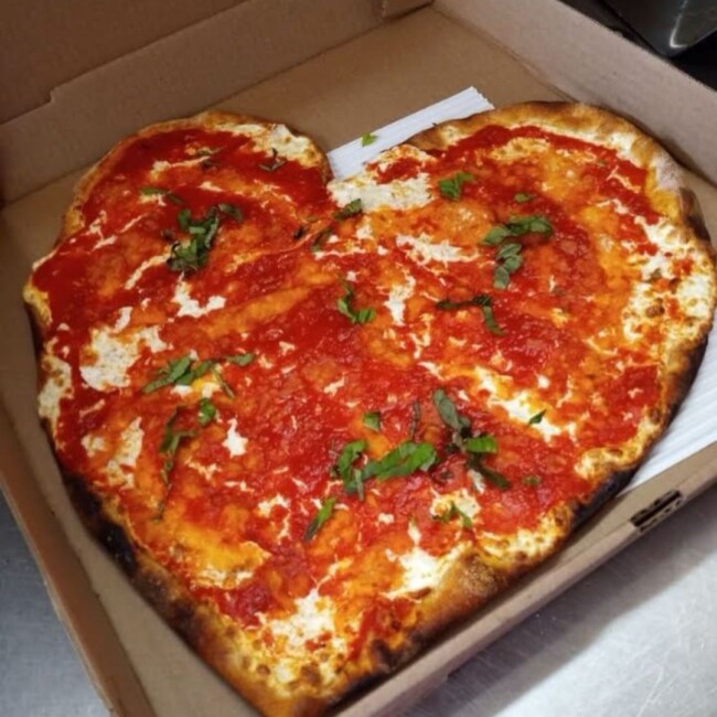 heart shaped pizza hoboken jersey city rustique pizza