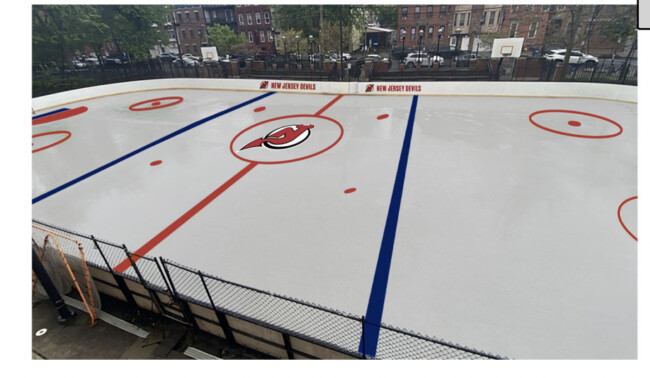 a rendering of the NJ Devils' rink in Hoboken