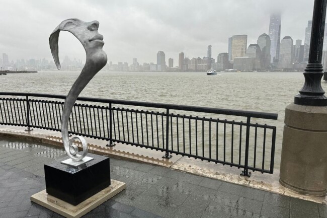 art installation newport jersey city nj of many minds