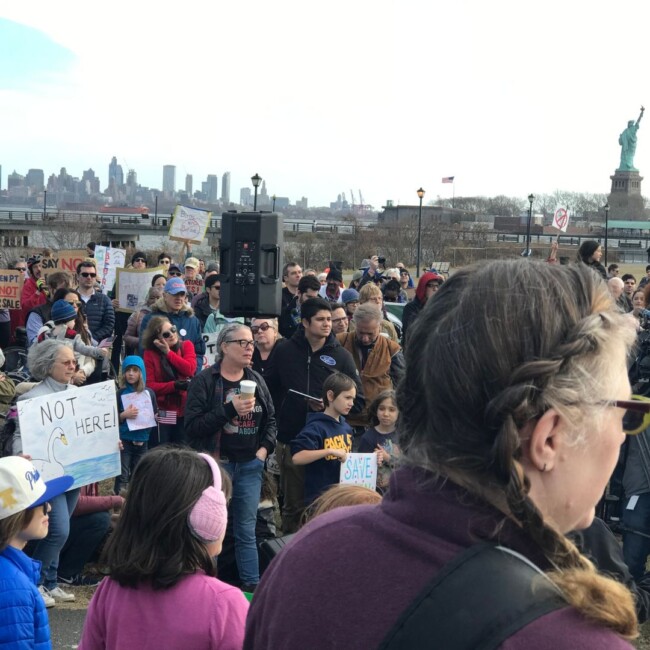 liberty state park jersey city updates 2024 protest