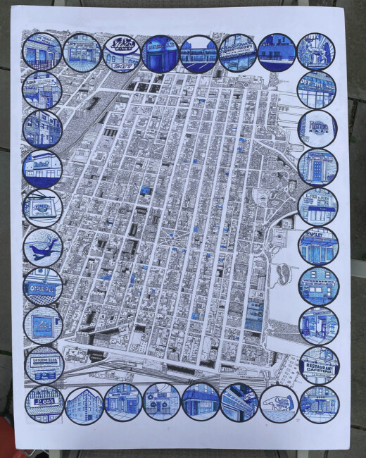 Nick Moran's completed Hoboken map 