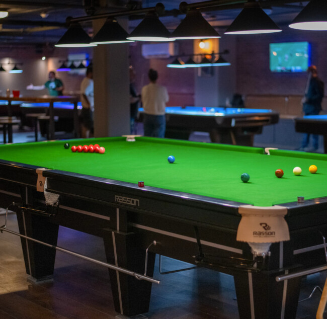 crazy cues snooker table