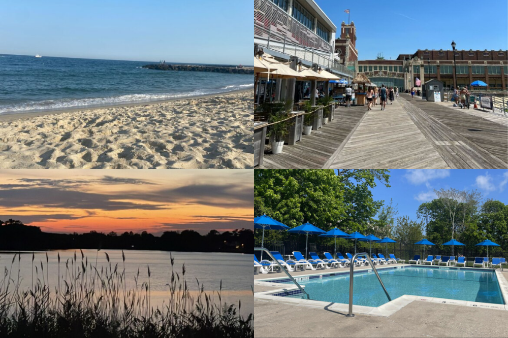 Beaches Hoboken Jersey City New York Public Transit Trains Bus