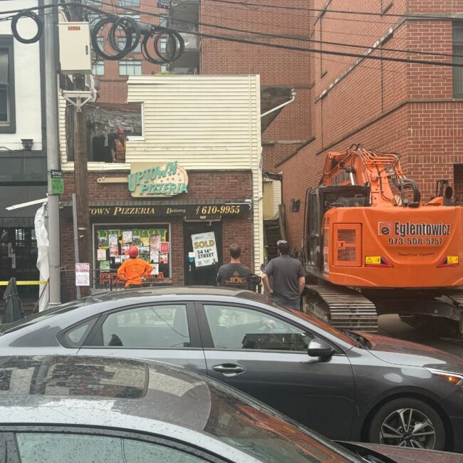 uptown pizzeria hoboken demolished