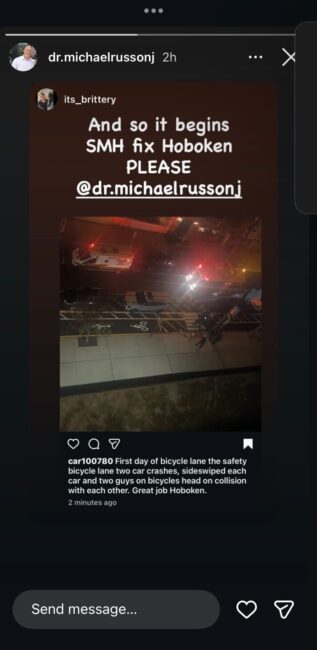 car crash hoboken november 2025 screenshot
