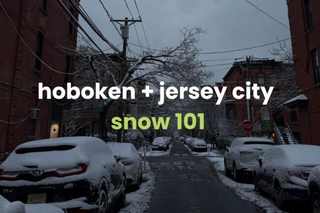 winter snow hoboken jersey city nj