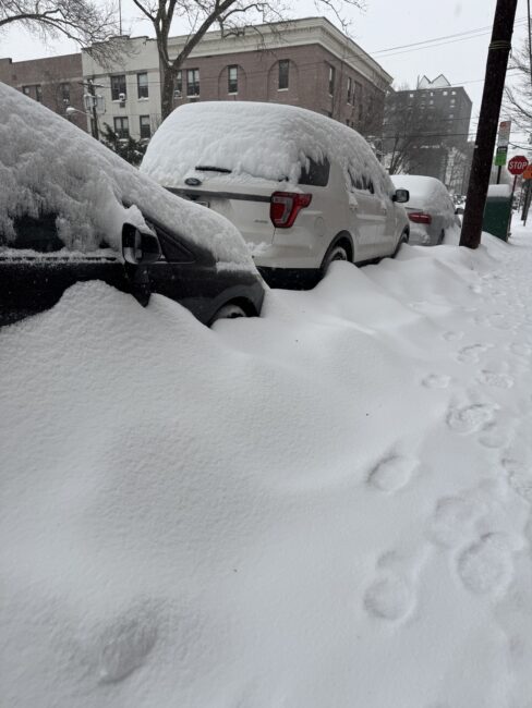 Clinton Street Hoboken Snow