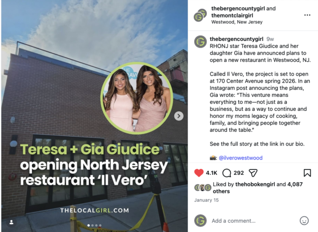 teresa gia giudice restaurant
