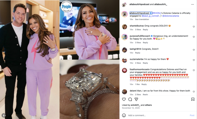 dolores catania engaged