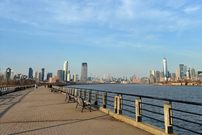jersey city nyc skyline liberty state park